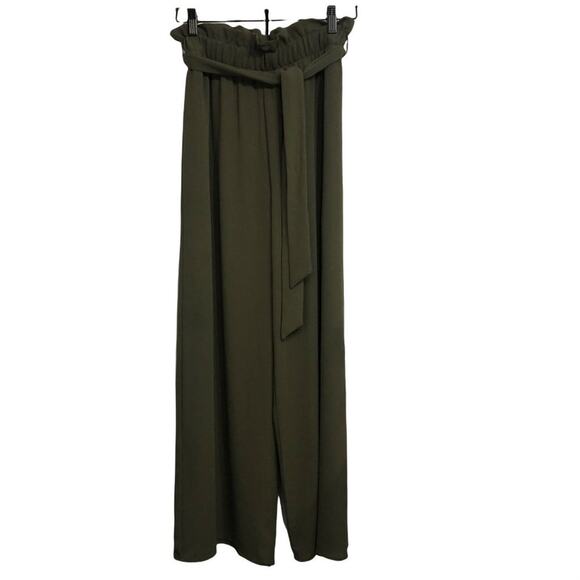 Gilli Sample Women's Gathered Waist Wide Leg High Waist Tie Belt Pants SIZE Smal - Picture 1 of 8